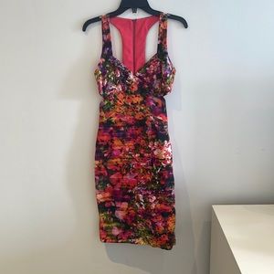 Floral patterned midi dress
